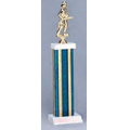 14" Holographic Trophy Columns w/ Top Figure (Blue/Gold)